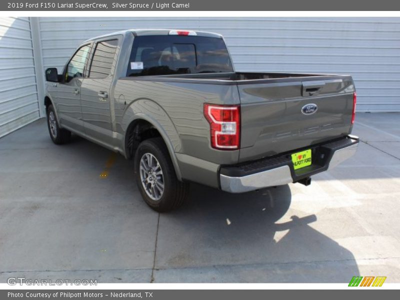 Silver Spruce / Light Camel 2019 Ford F150 Lariat SuperCrew