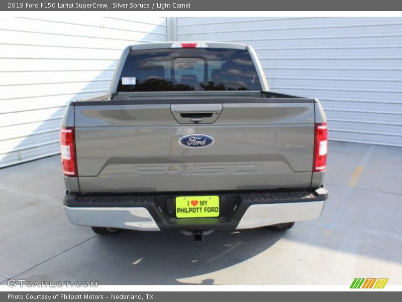 Silver Spruce / Light Camel 2019 Ford F150 Lariat SuperCrew