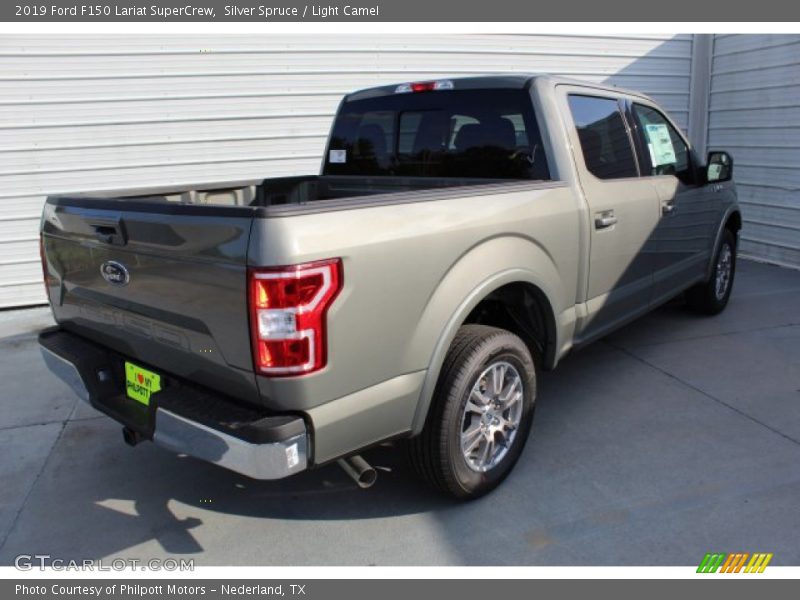 Silver Spruce / Light Camel 2019 Ford F150 Lariat SuperCrew