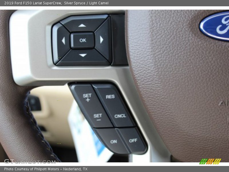 Silver Spruce / Light Camel 2019 Ford F150 Lariat SuperCrew