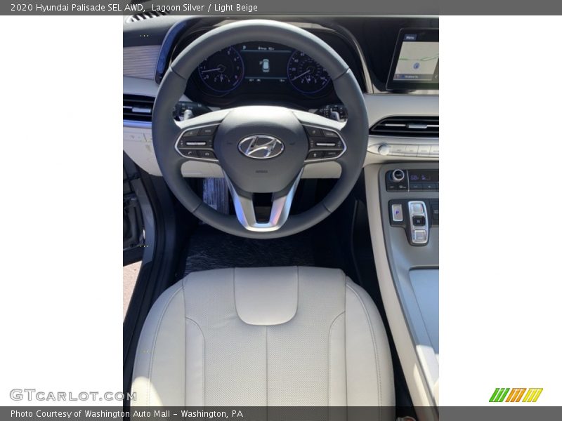 Lagoon Silver / Light Beige 2020 Hyundai Palisade SEL AWD