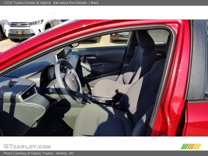 Barcelona Red Metallic / Black 2020 Toyota Corolla LE Hybrid