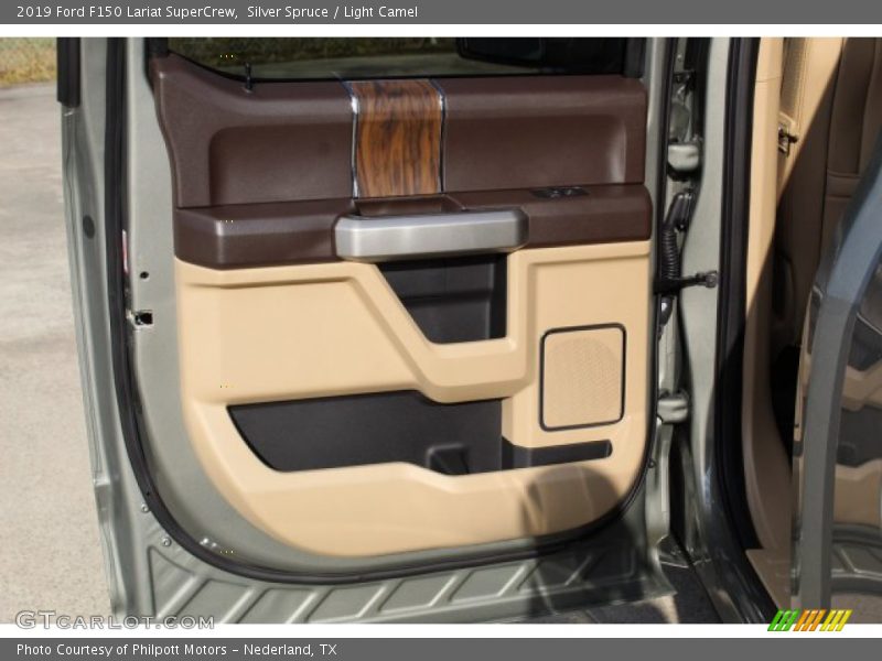 Silver Spruce / Light Camel 2019 Ford F150 Lariat SuperCrew