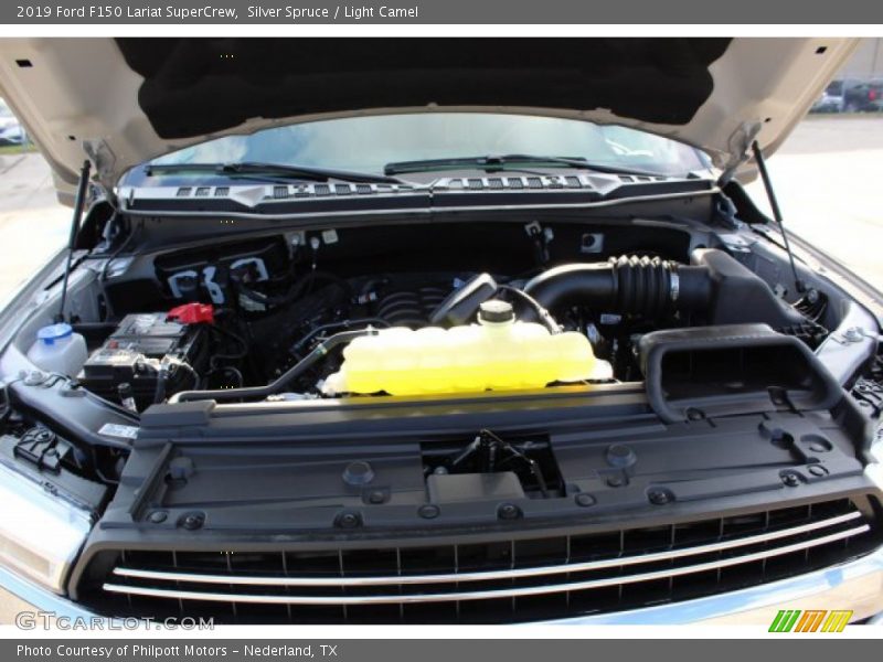 Silver Spruce / Light Camel 2019 Ford F150 Lariat SuperCrew