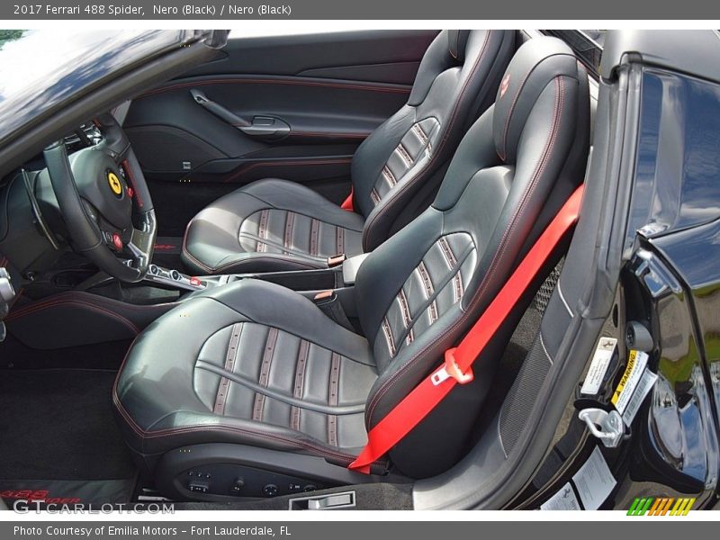 Front Seat of 2017 488 Spider 