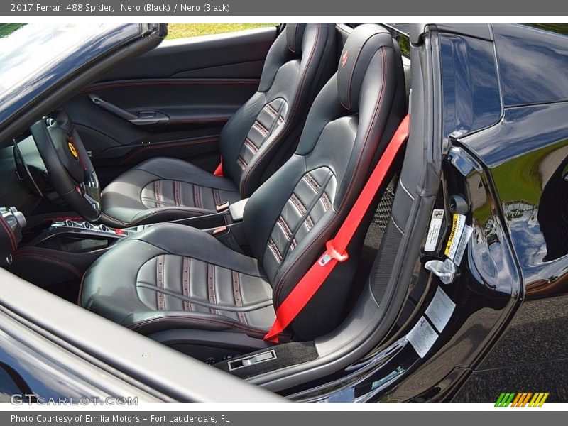 Front Seat of 2017 488 Spider 