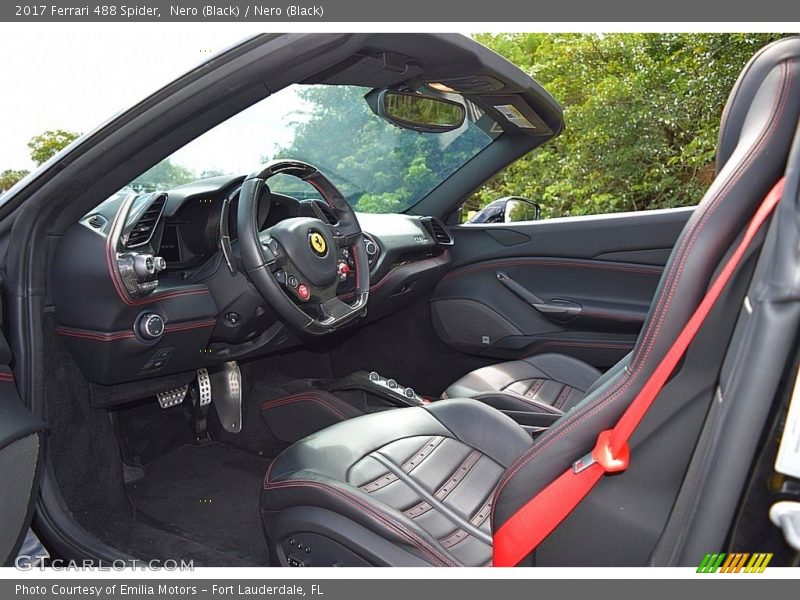  2017 488 Spider  Nero (Black) Interior