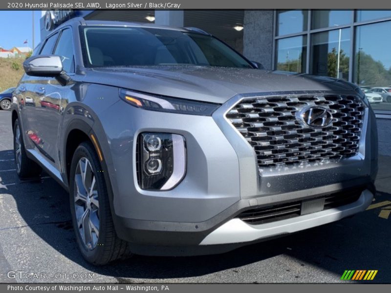 Lagoon Silver / Black/Gray 2020 Hyundai Palisade SEL AWD