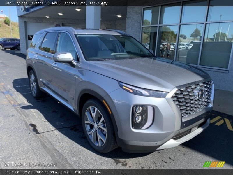 Lagoon Silver / Black/Gray 2020 Hyundai Palisade SEL AWD