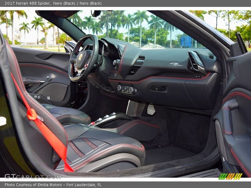 Dashboard of 2017 488 Spider 