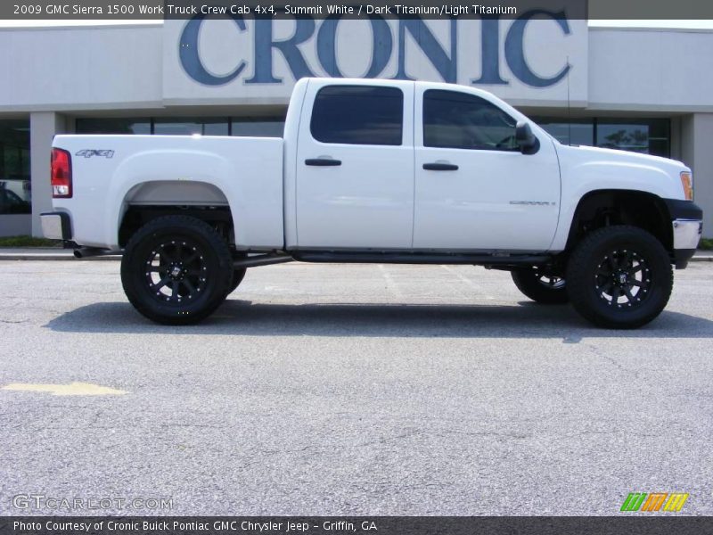 Summit White / Dark Titanium/Light Titanium 2009 GMC Sierra 1500 Work Truck Crew Cab 4x4