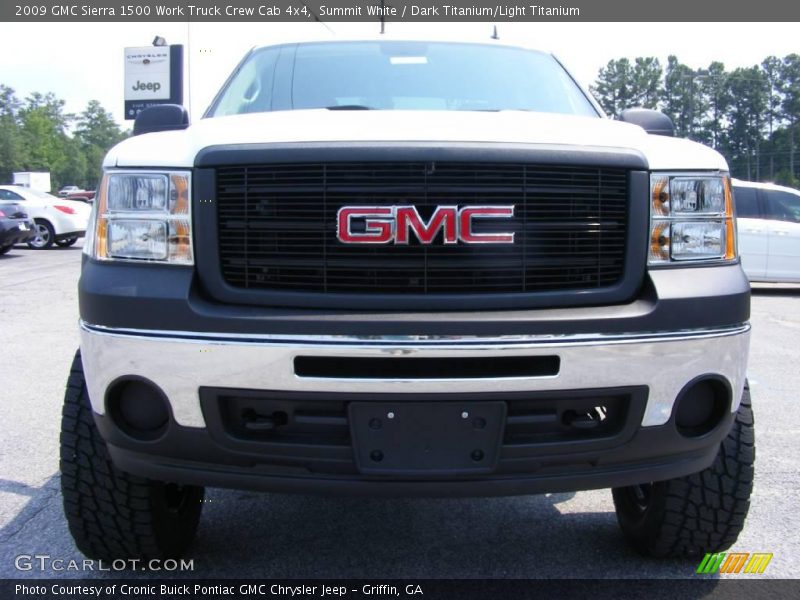 Summit White / Dark Titanium/Light Titanium 2009 GMC Sierra 1500 Work Truck Crew Cab 4x4