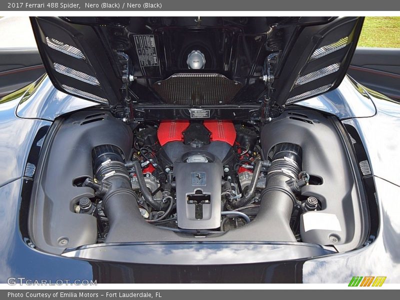  2017 488 Spider  Engine - 3.9 Liter Turbocharged DOHC 32-Valve V8