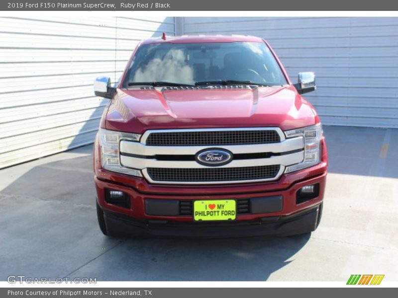 Ruby Red / Black 2019 Ford F150 Platinum SuperCrew