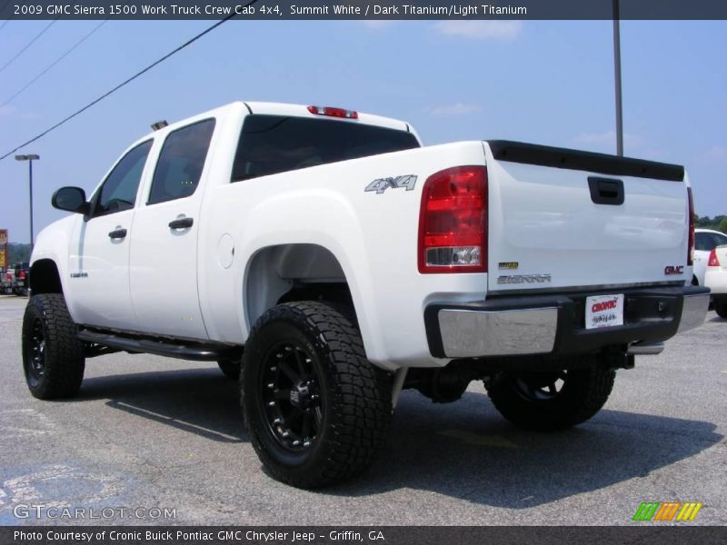 Summit White / Dark Titanium/Light Titanium 2009 GMC Sierra 1500 Work Truck Crew Cab 4x4