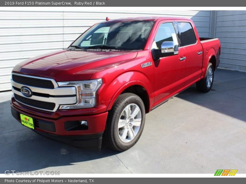 Ruby Red / Black 2019 Ford F150 Platinum SuperCrew