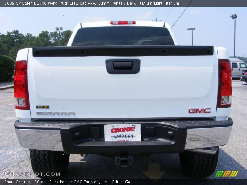 Summit White / Dark Titanium/Light Titanium 2009 GMC Sierra 1500 Work Truck Crew Cab 4x4