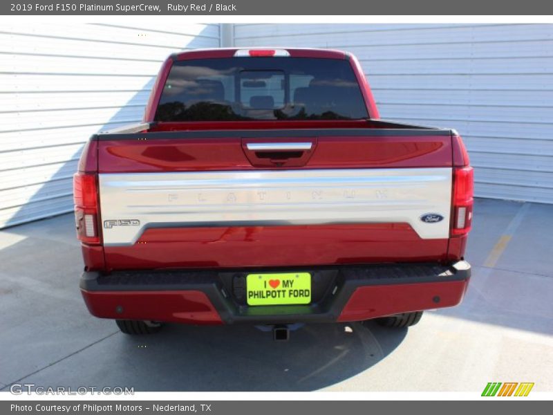 Ruby Red / Black 2019 Ford F150 Platinum SuperCrew