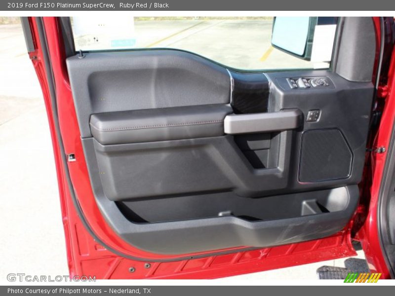 Ruby Red / Black 2019 Ford F150 Platinum SuperCrew