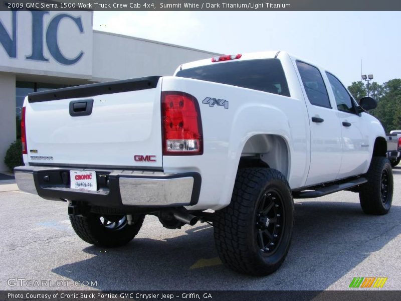 Summit White / Dark Titanium/Light Titanium 2009 GMC Sierra 1500 Work Truck Crew Cab 4x4