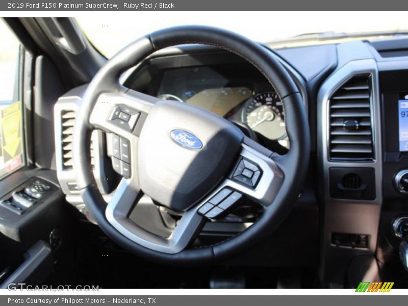 Ruby Red / Black 2019 Ford F150 Platinum SuperCrew