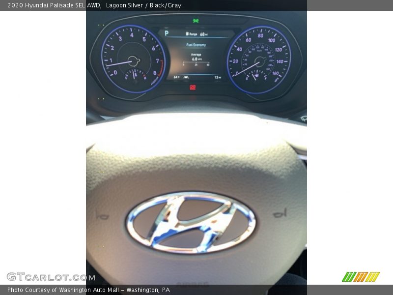 Lagoon Silver / Black/Gray 2020 Hyundai Palisade SEL AWD