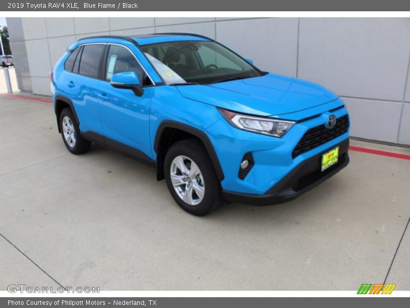 Blue Flame / Black 2019 Toyota RAV4 XLE