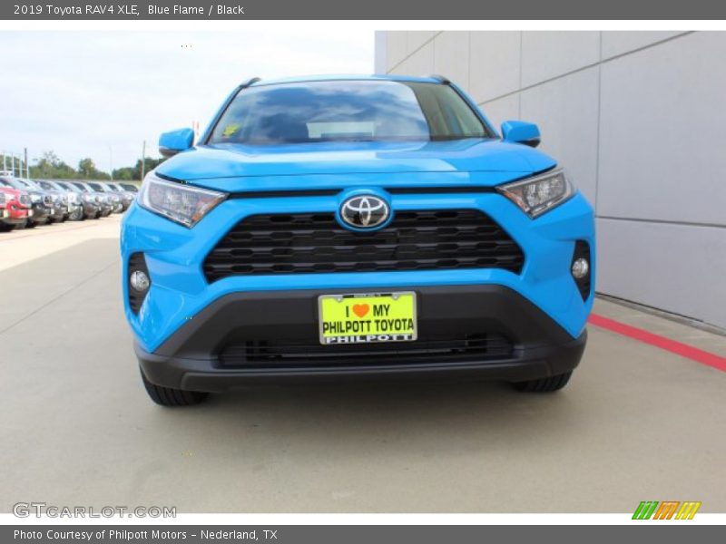 Blue Flame / Black 2019 Toyota RAV4 XLE