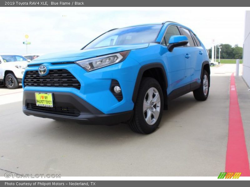 Blue Flame / Black 2019 Toyota RAV4 XLE