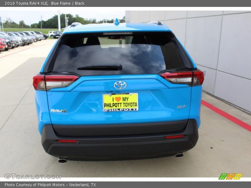 Blue Flame / Black 2019 Toyota RAV4 XLE