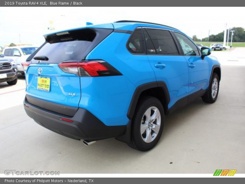 Blue Flame / Black 2019 Toyota RAV4 XLE
