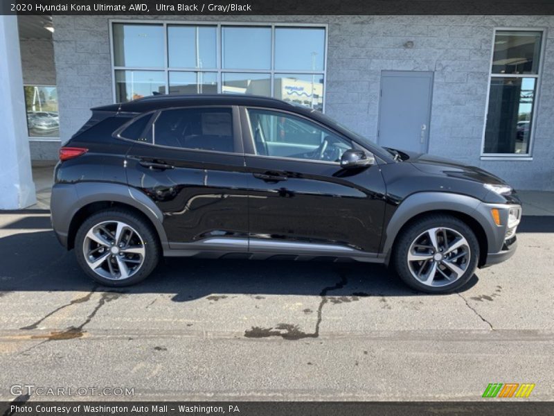 Ultra Black / Gray/Black 2020 Hyundai Kona Ultimate AWD