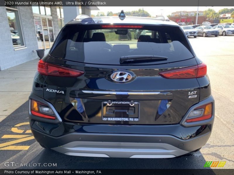 Ultra Black / Gray/Black 2020 Hyundai Kona Ultimate AWD