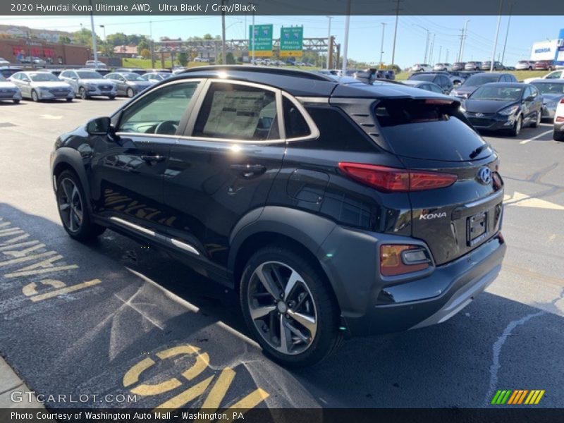 Ultra Black / Gray/Black 2020 Hyundai Kona Ultimate AWD