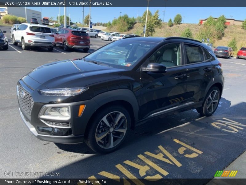 Ultra Black / Gray/Black 2020 Hyundai Kona Ultimate AWD