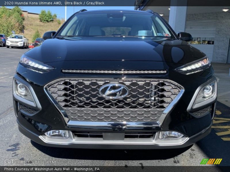 Ultra Black / Gray/Black 2020 Hyundai Kona Ultimate AWD