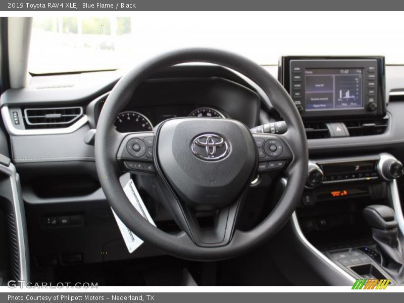 Blue Flame / Black 2019 Toyota RAV4 XLE