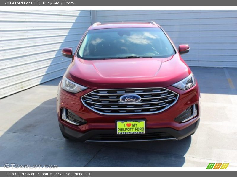 Ruby Red / Ebony 2019 Ford Edge SEL