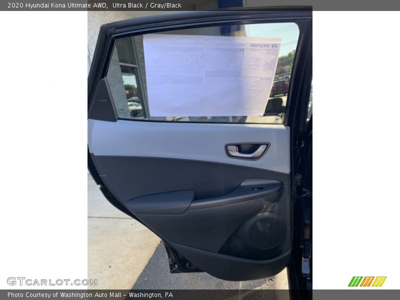Ultra Black / Gray/Black 2020 Hyundai Kona Ultimate AWD