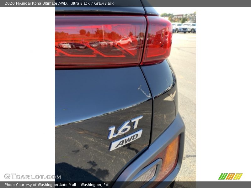 Ultra Black / Gray/Black 2020 Hyundai Kona Ultimate AWD