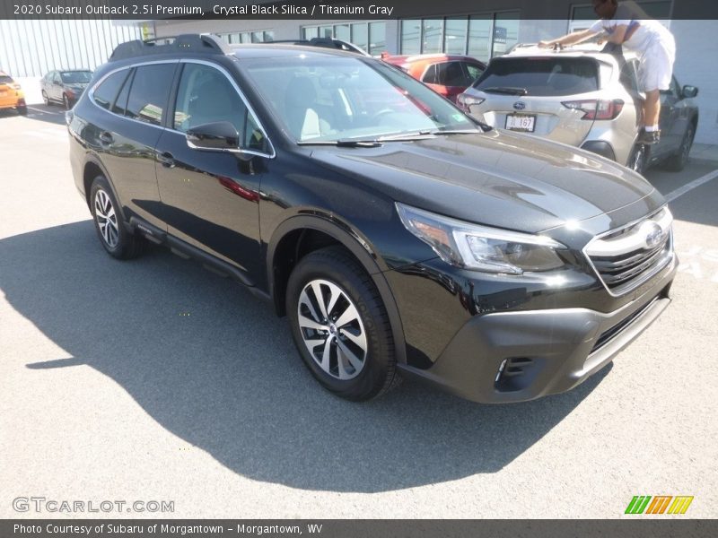 Crystal Black Silica / Titanium Gray 2020 Subaru Outback 2.5i Premium