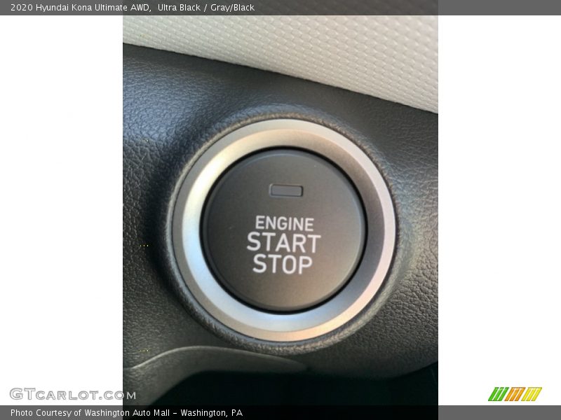 Ultra Black / Gray/Black 2020 Hyundai Kona Ultimate AWD