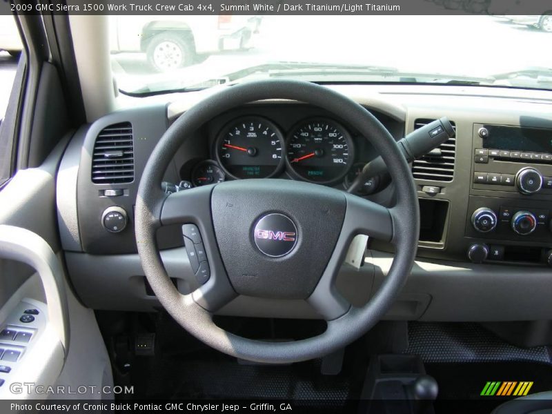 Summit White / Dark Titanium/Light Titanium 2009 GMC Sierra 1500 Work Truck Crew Cab 4x4