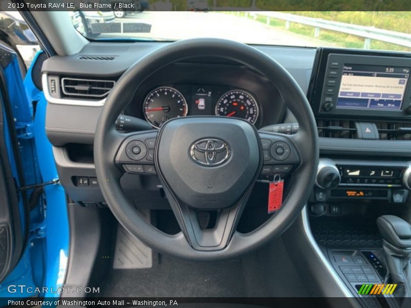 Blue Flame / Black 2019 Toyota RAV4 LE