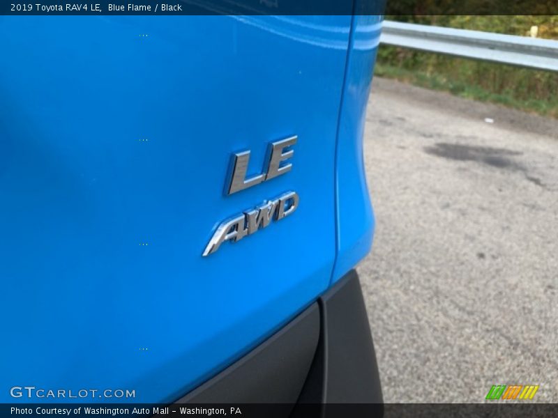 Blue Flame / Black 2019 Toyota RAV4 LE