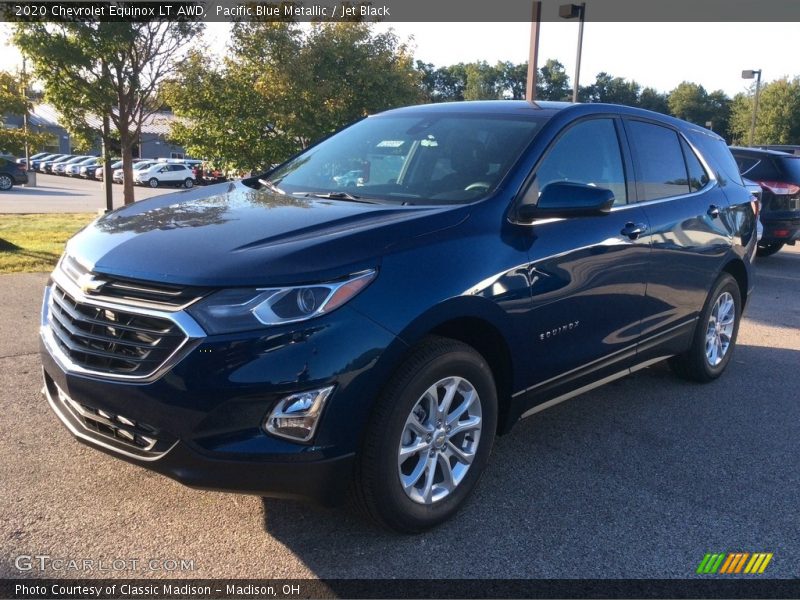 Pacific Blue Metallic / Jet Black 2020 Chevrolet Equinox LT AWD