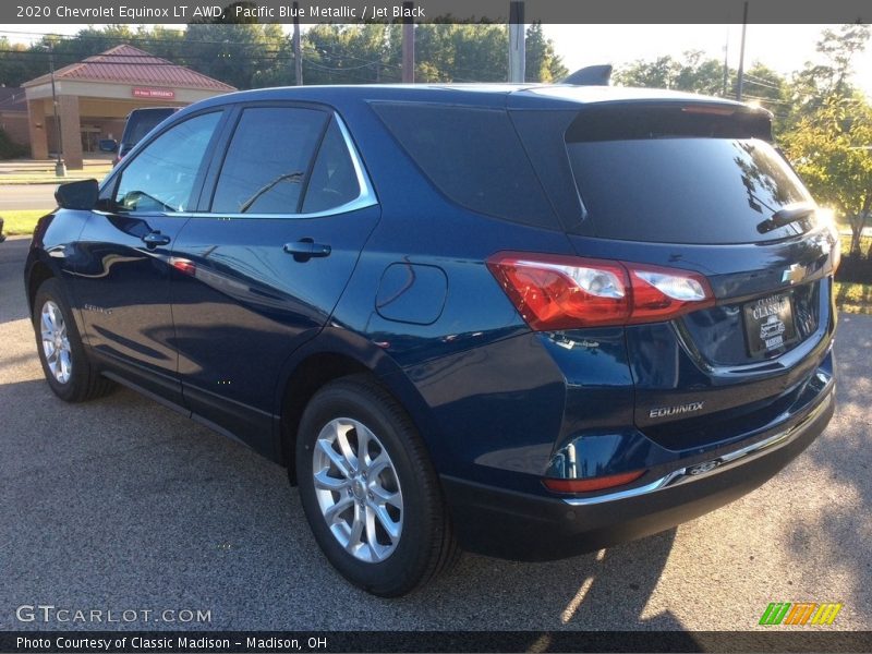 Pacific Blue Metallic / Jet Black 2020 Chevrolet Equinox LT AWD