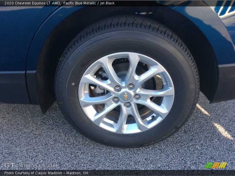 Pacific Blue Metallic / Jet Black 2020 Chevrolet Equinox LT AWD