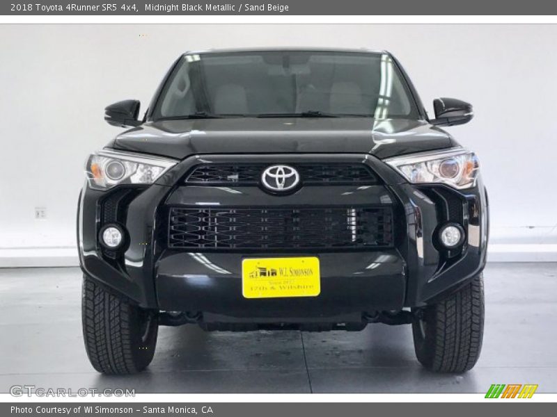 Midnight Black Metallic / Sand Beige 2018 Toyota 4Runner SR5 4x4