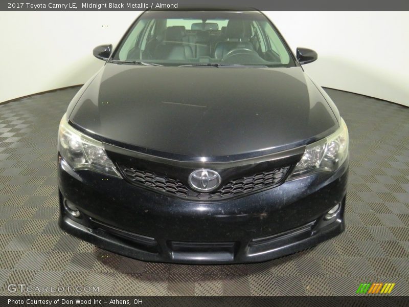 Midnight Black Metallic / Almond 2017 Toyota Camry LE